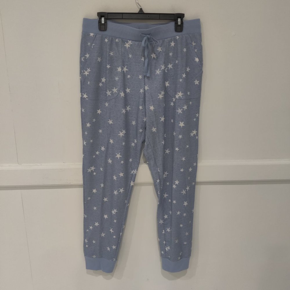 NWoT Splendid Women's Drawstring Pajama Lounge Pants Blue Size L $45 YY028